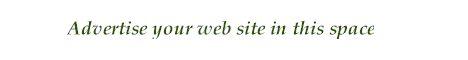 Advertise your web site in this space.
